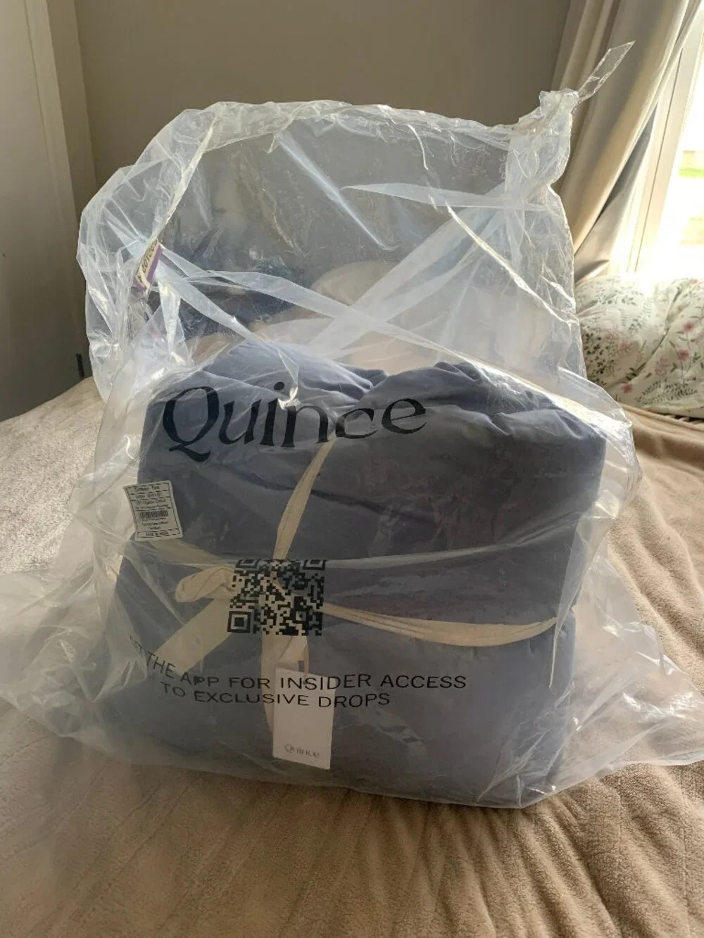 Quince Sateen Comforter Twin Mineral